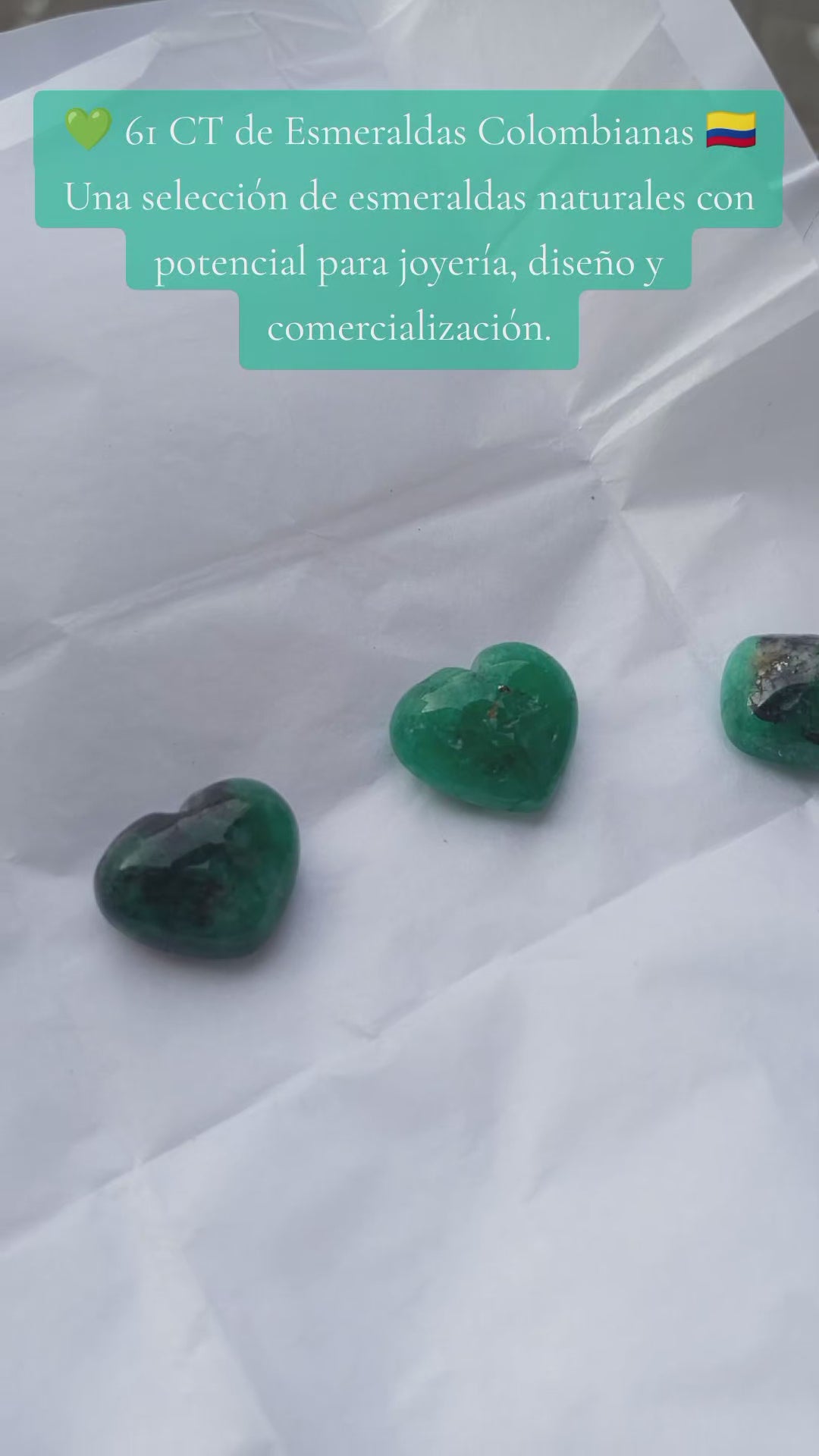 Lote de 61 CT de Esmeraldas Colombianas 🇨🇴