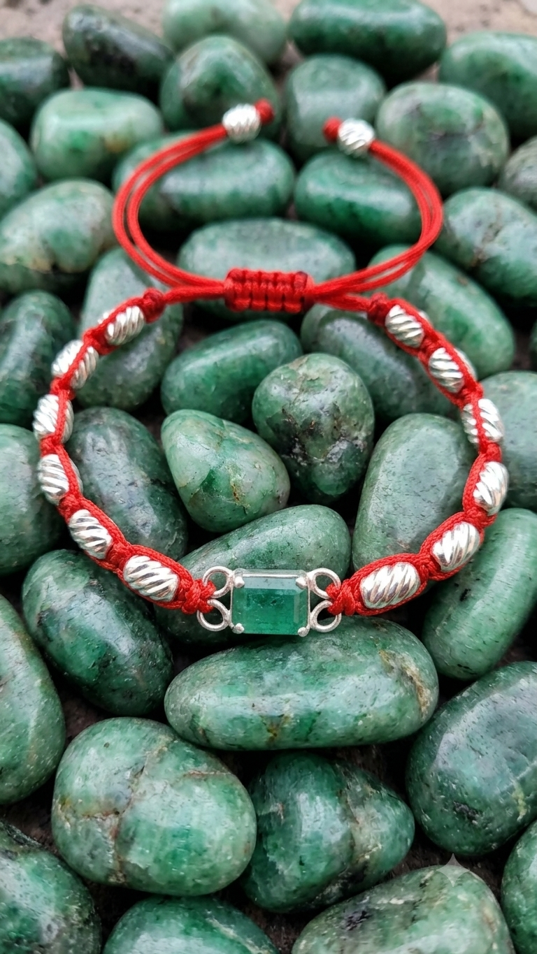 Pulsera con Esmeralda Natural Colombiana